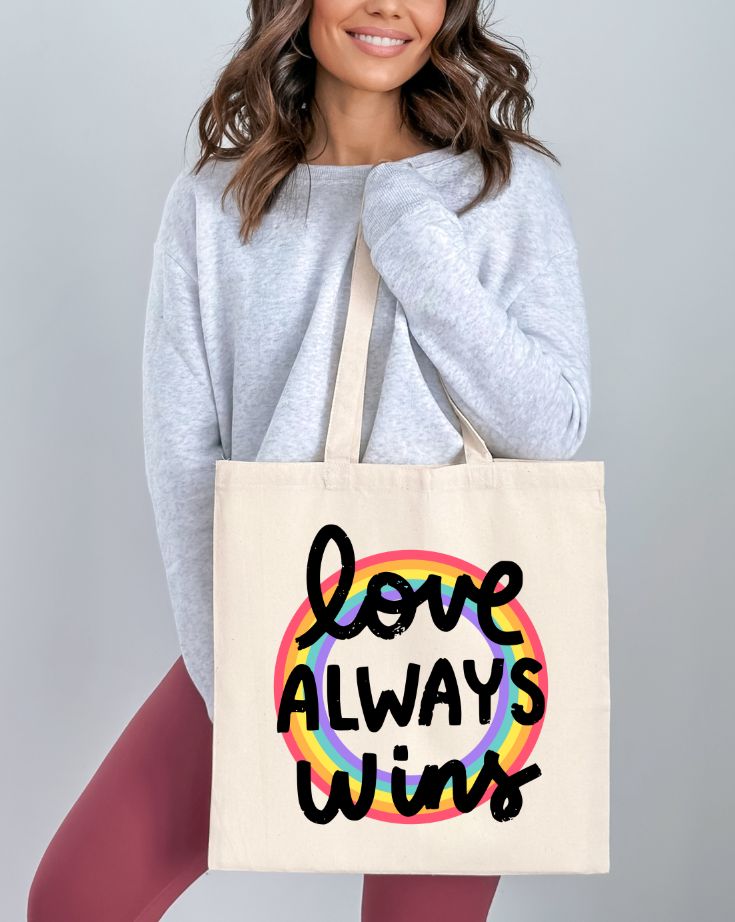 Love Always Wins Tote Bag