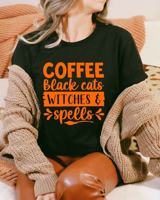 Coffee, Black Cats, Witches & Spells