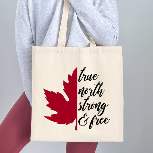 True North Strong & Free Tote Bag