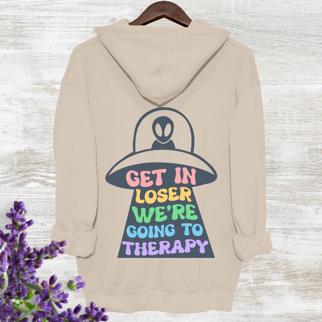 Get In Loser, We're Going To Therapy - Back Print