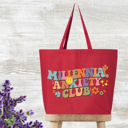 Millennial Anxiety Club Tote Bag
